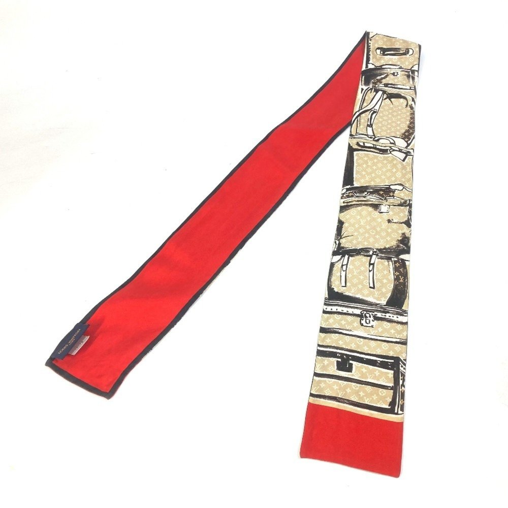 LOUIS VUITTON M73964 Monogram Bandeau Trunk Scarf Silk Women's Beige - Picture 1 of 9
